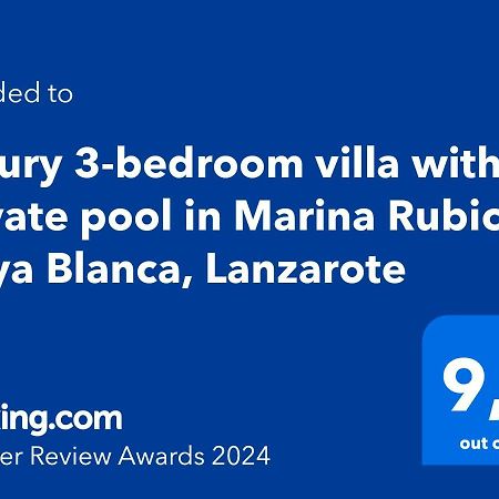 Luxury 3-Bedroom Villa With Heated Private Pool - In Marina Rubicon, Playa Blanca, Lanzarote Playa Blanca (Lanzarote) Exterior foto