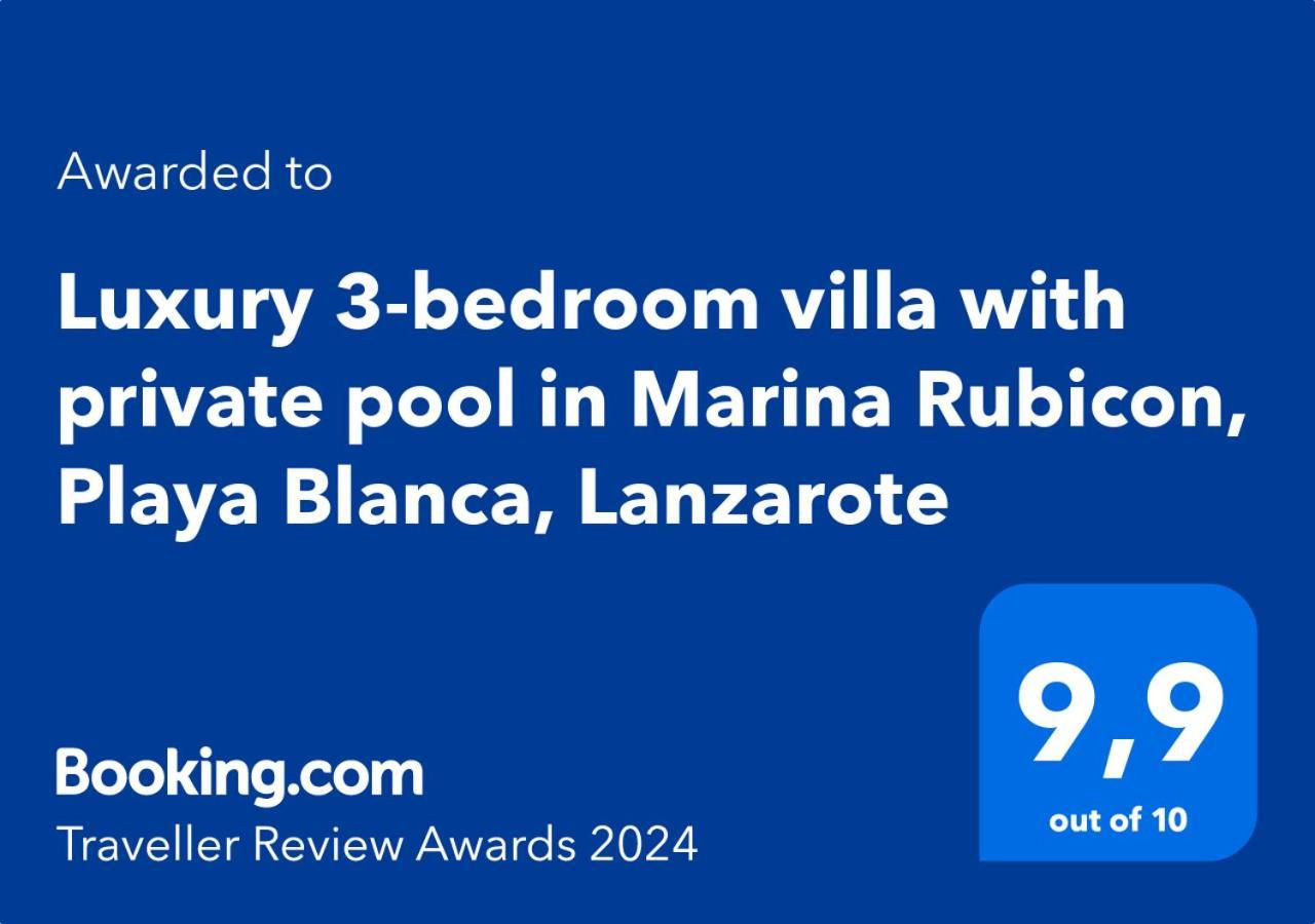 Luxury 3-Bedroom Villa With Heated Private Pool - In Marina Rubicon, Playa Blanca, Lanzarote Playa Blanca (Lanzarote) Exterior foto